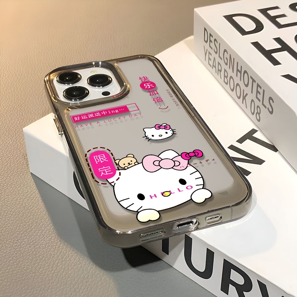 Ốp Điện Thoại Trong Suốt In Hình Hello Kitty Cho iphone 14 pro max 11 13 12 7 8 Plus X XR XSMax