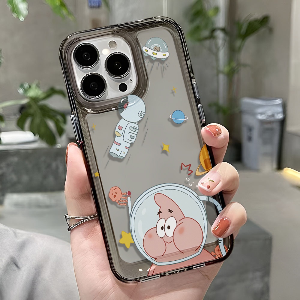 Ốp Điện Thoại Trong Suốt In Hoạt Hình Patrick Star Cho iphone 14 pro max 11 13 12 7 8 Plus X XR XSMax