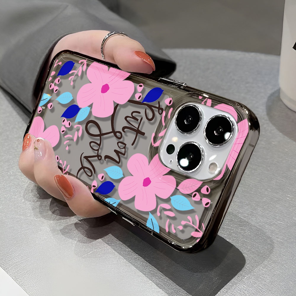 Ốp Điện Thoại Trong Suốt Họa Tiết Hoa Thời Trang Cho iphone 14 pro max 11 13 12 7 8 Plus X XR XSMax