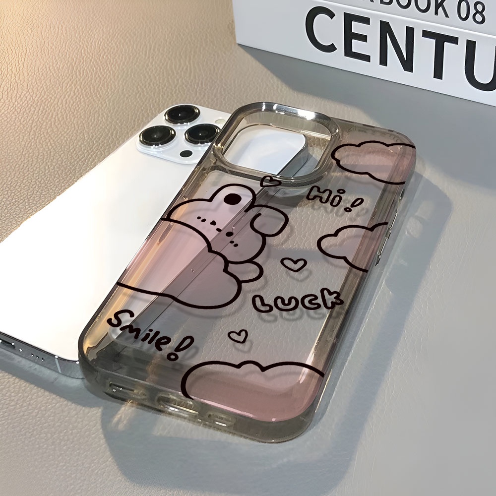 Ốp Điện Thoại Trong Suốt In Hình Thỏ May Mắn Cho iphone 14 pro max 11 13 12 7 8 Plus X XR XSMax