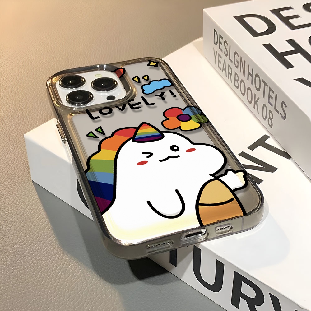 Ốp Điện Thoại Trong Suốt In Hình Kỳ Lân Cho iphone 14 pro max 11 13 12 7 8 Plus X XR XSMax