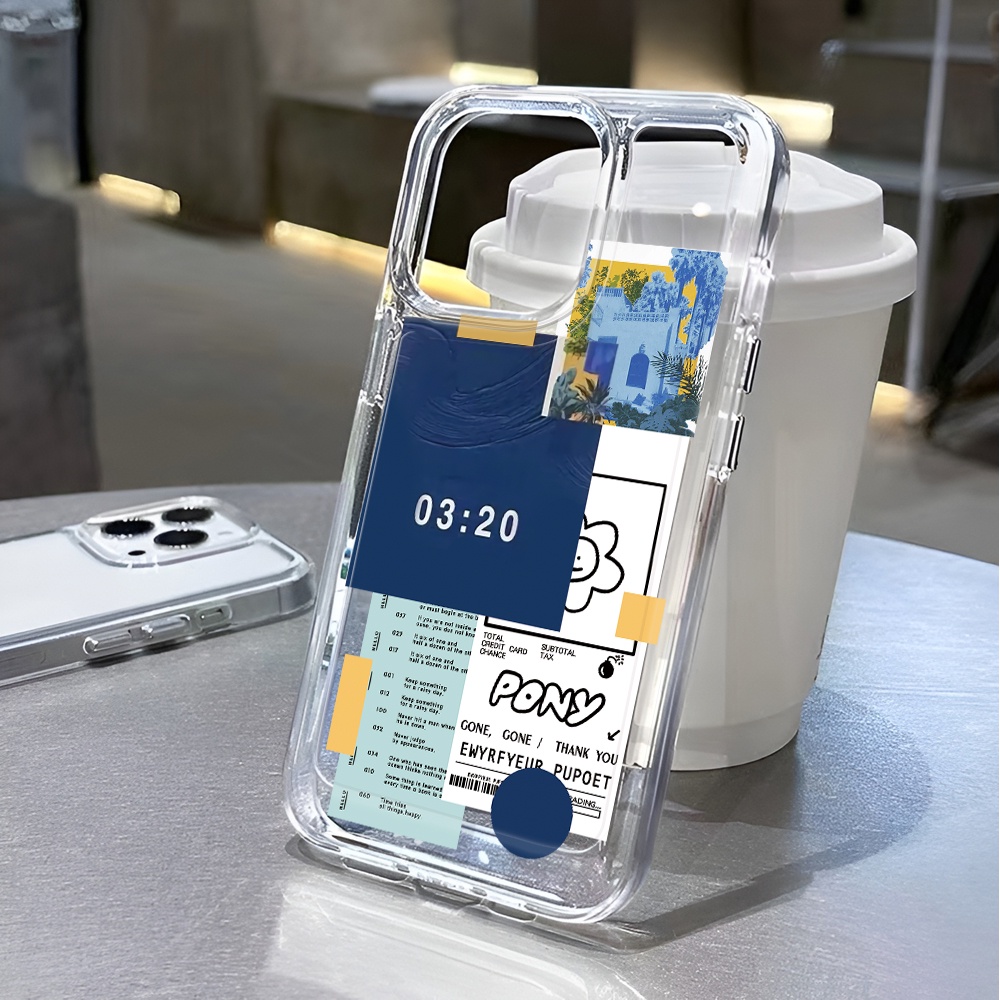 Ốp Điện Thoại Trong Suốt Họa Tiết Không Gian Thời Trang Cho iphone 14 pro max 11 13 12 7 8 Plus X XR XSMax