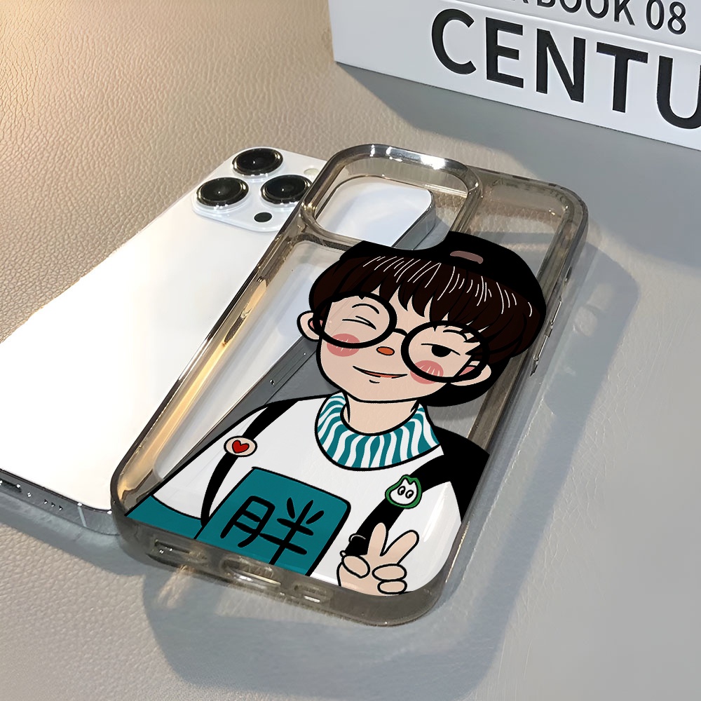 Ốp Điện Thoại Trong Suốt Chống Sốc In Hình Cậu Bé Mập Cho iphone 14 pro max 11 13 12 7 8 Plus X XR XSMax