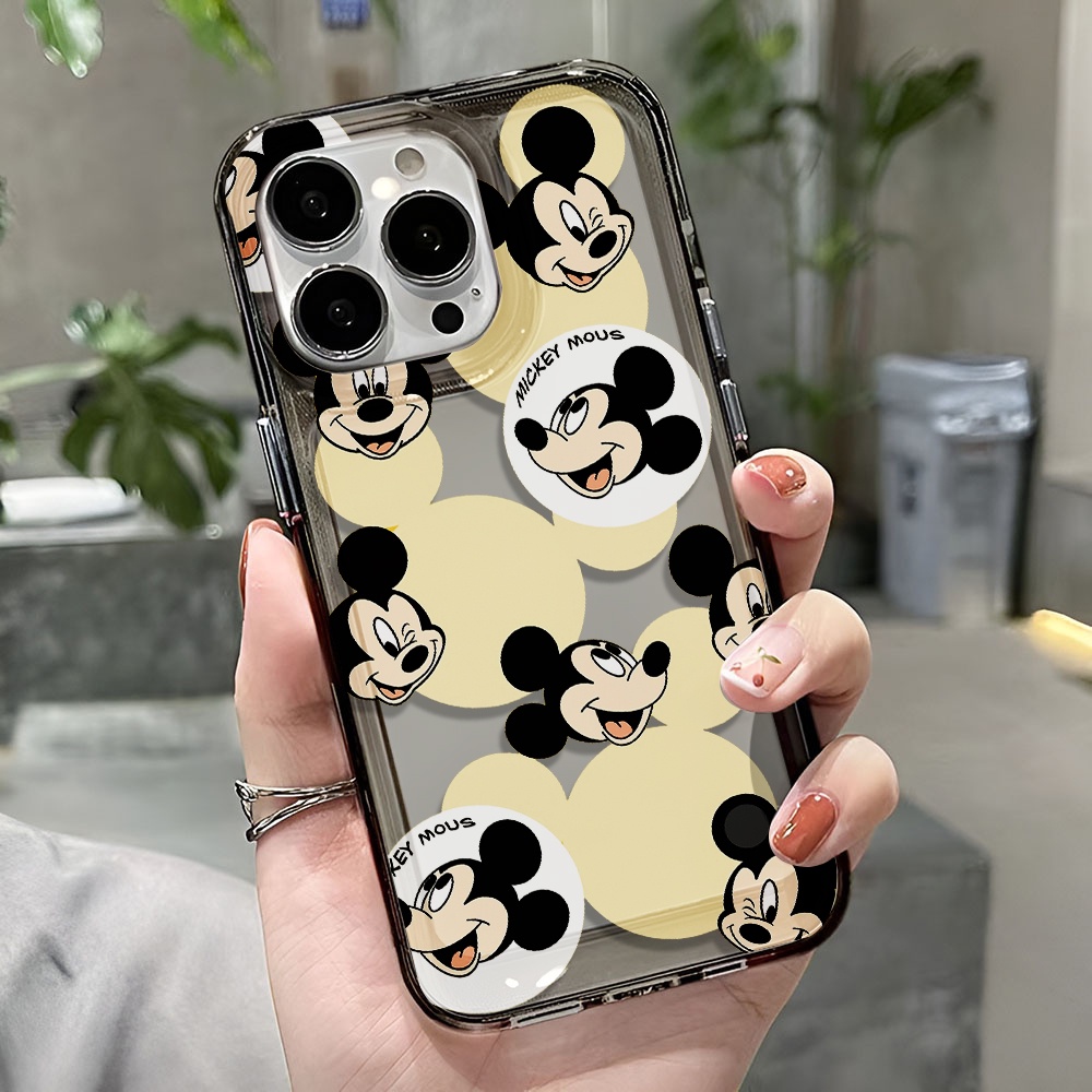 Ốp Điện Thoại Trong Suốt Chống Sốc In Hình Chuột mickey Cho iphone 14 pro max 11 13 12 7 8 Plus X XR XSMax