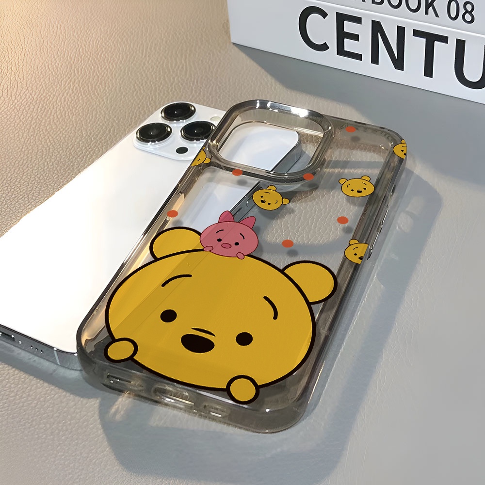 Ốp Điện Thoại Trong Suốt Họa Tiết Hoạt Hình Winnie the Pooh Chống Sốc Cho iphone 14 pro max 11 13 12 7 8 Plus X XR XSMax