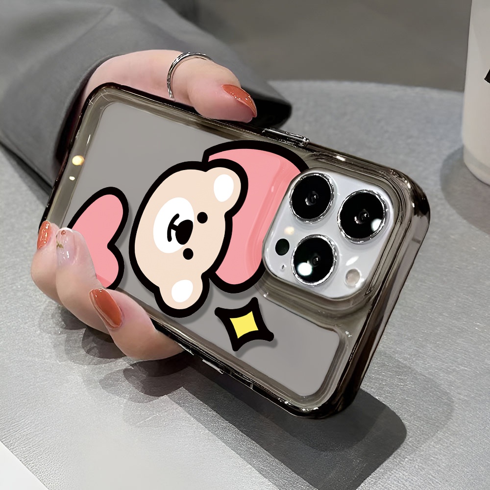 Ốp Điện Thoại Trong Suốt Chống Sốc In Hình Gấu Hoạt Hình Cho iphone 14 pro max 11 13 12 7 8 Plus X XR XSMax