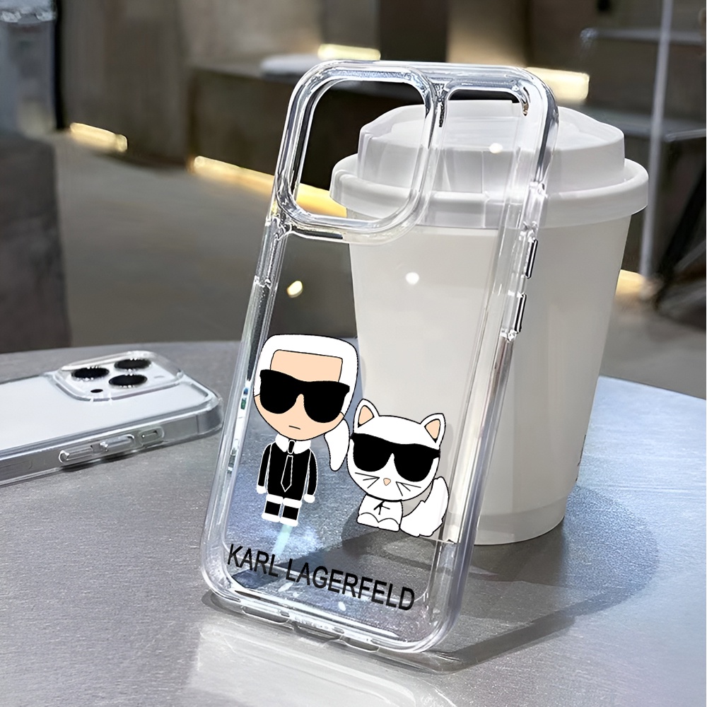 Ốp Điện Thoại Trong Suốt Chống Sốc In Hình Mèo Hoạt Hình Cho iphone 14 pro max 11 13 12 7 8 Plus X XR XSMax