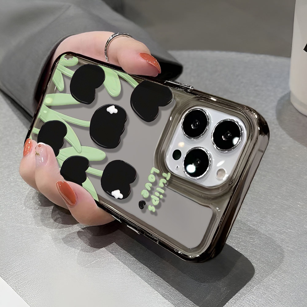 Ốp Điện Thoại Trong Suốt Họa Tiết Hoa Tulip Chống Sốc Cho iphone 14 pro max 11 13 12 7 8 Plus X XR XSMax