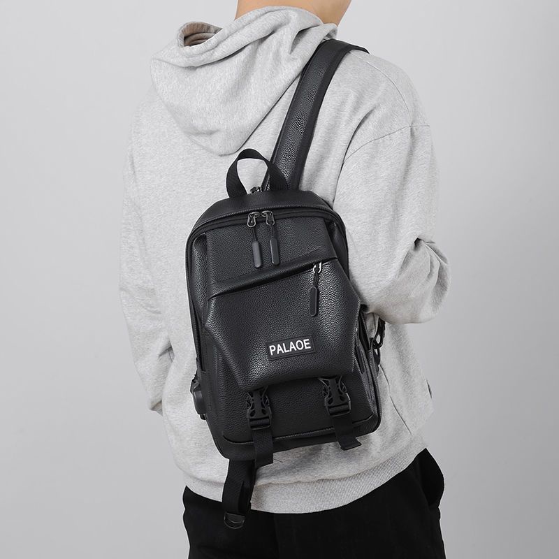 Túi Đeo Chéo Da PU Mềm Đa Năng Thời Trang Cho Nam