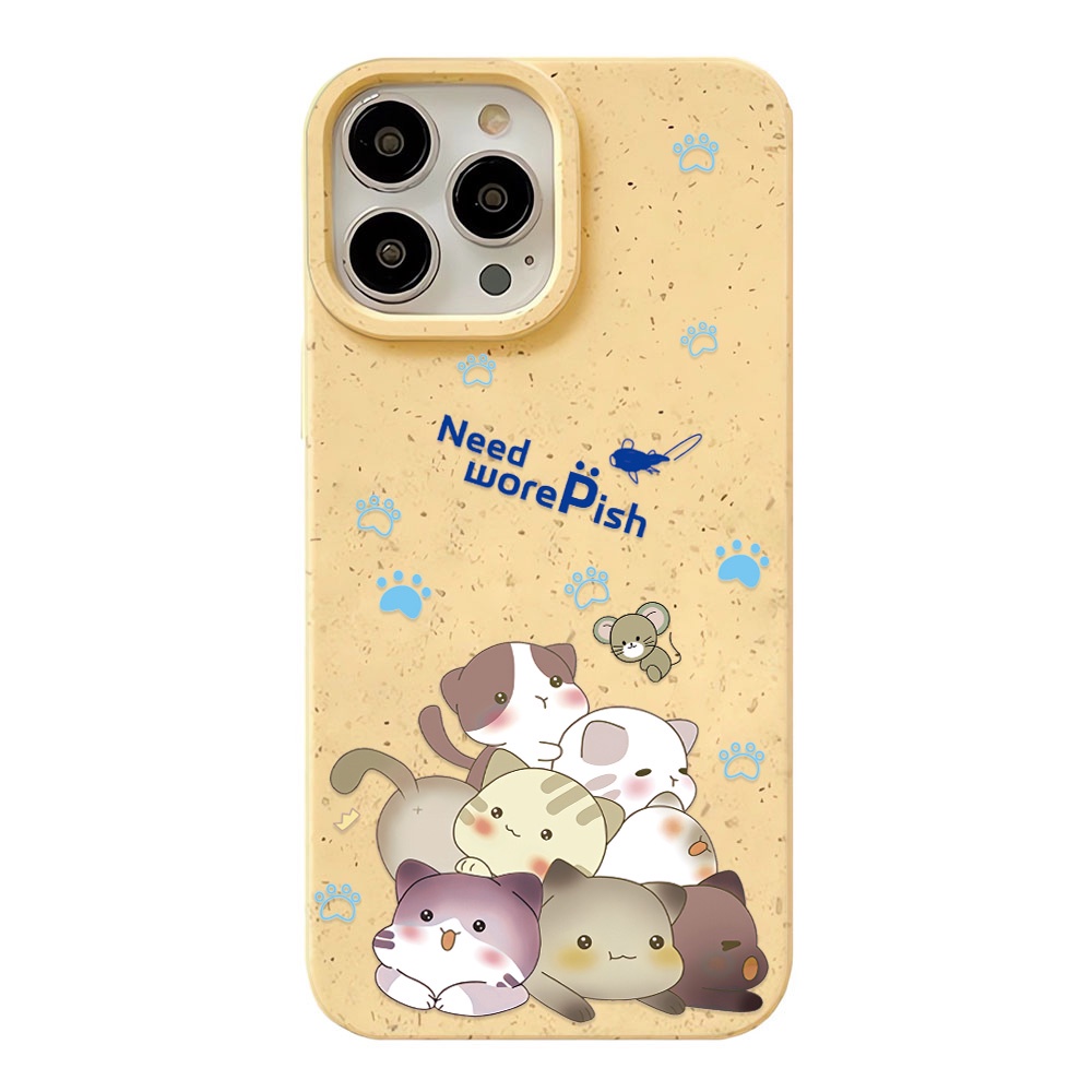 Ốp Điện Thoại Chống Sốc In Hình Mèo Hoạt Hình Dễ Thương Cho iphone 14 pro max 11 13 12 7 8 Plus X XR XSMax