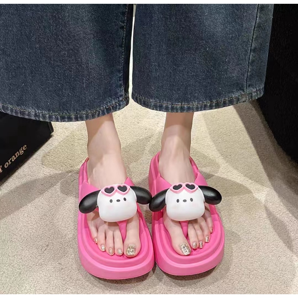 Dép Quai Ngang Đế Dày Kiểu Dáng Dễ Thương Thời Trang Mùa Hè