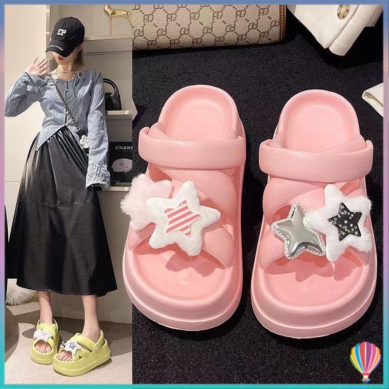 Dép Sandal Đế Dày Chống Trượt Thời Trang Dành Cho Nữ
