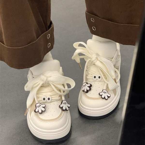 Giày bánh mì nữ giày thể thao bánh mì giản dị dễ thương