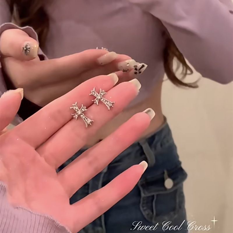 Khuyên Kẹp Tai Đính Đá Zircon Thời Trang Hàn Quốc Cho Nữ