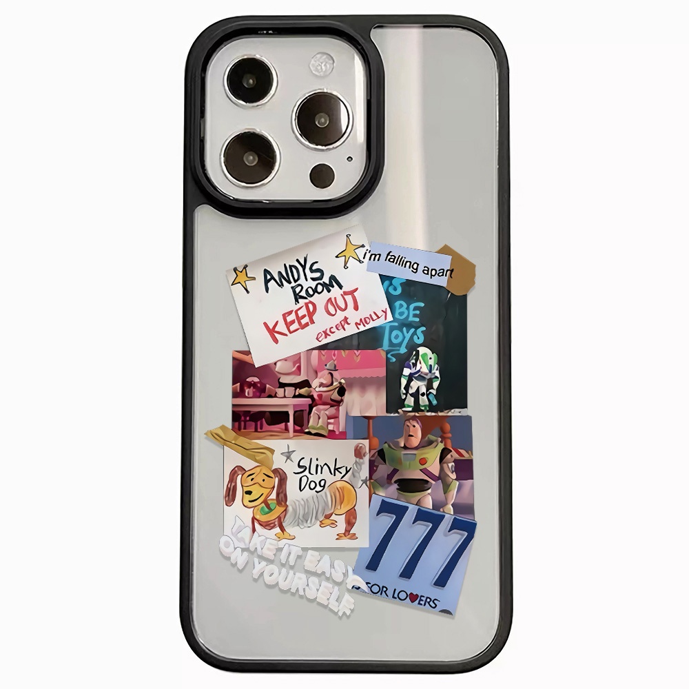 Ốp Điện Thoại Acrylic Cứng Trong Suốt In Hoạt Hình Toy Story Cho iphone 14promax 11 13 12 7Plus 8 X XS Max