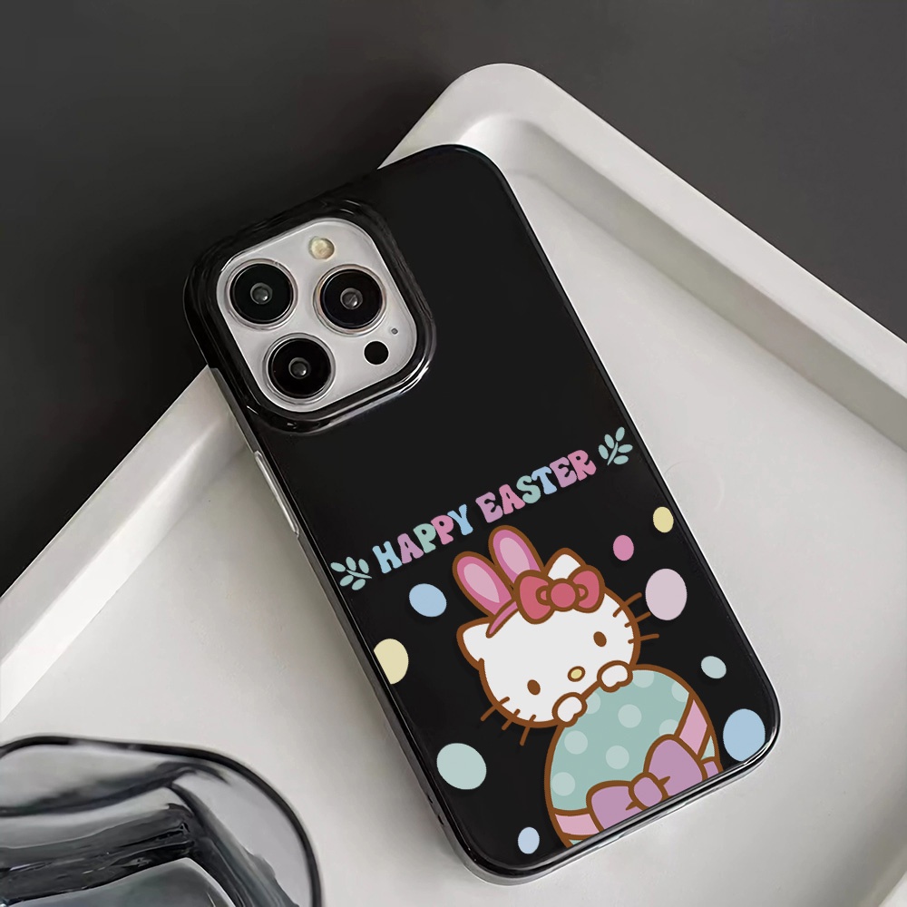 Ốp Điện Thoại Silicone TPU Mềm Bóng In Hình hello kitty Cho iphone 14promax 11 13 12 7Plus 8 X XS Max
