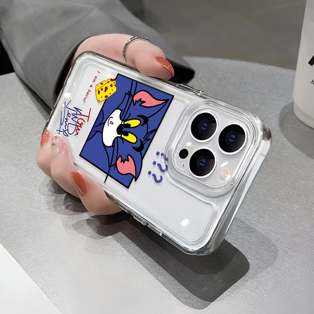 Ốp Điện Thoại Trong Suốt Chống Sốc In Hình Chú Chuột Cho iphone 14 pro max 11 13 12 7Plus 7 8 Plus X XR XSMax