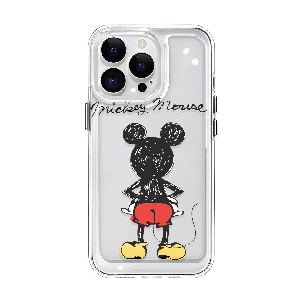 Ốp Điện Thoại Trong Suốt Chống Sốc In Hình Mickey Vui Nhộn Cho iphone 14 pro max 11 13 12 7Plus 7 8 X XR XSMax