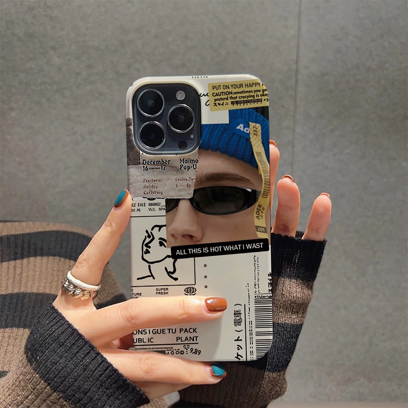 Ốp Điện Thoại Cứng In Hình Chàng Trai Thời Trang Cho iphone 14 pro Max 11 13 12 7Plus 8 X XS Max