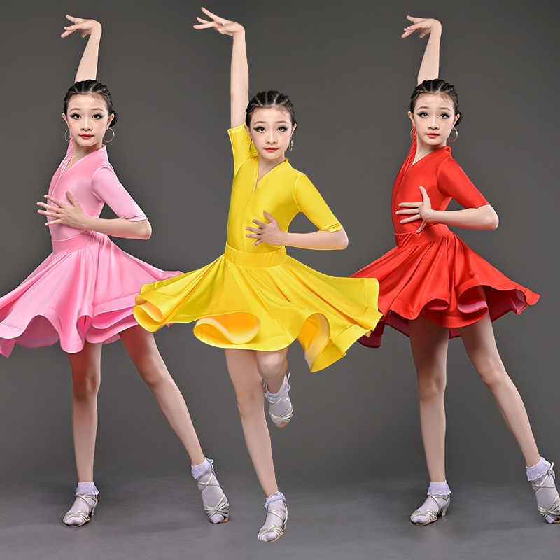 * * Trang Ph c Khi Nau V * Trang Phục Khiêu Vũ Latin Phong Cách Mới Cho Bé Gái
