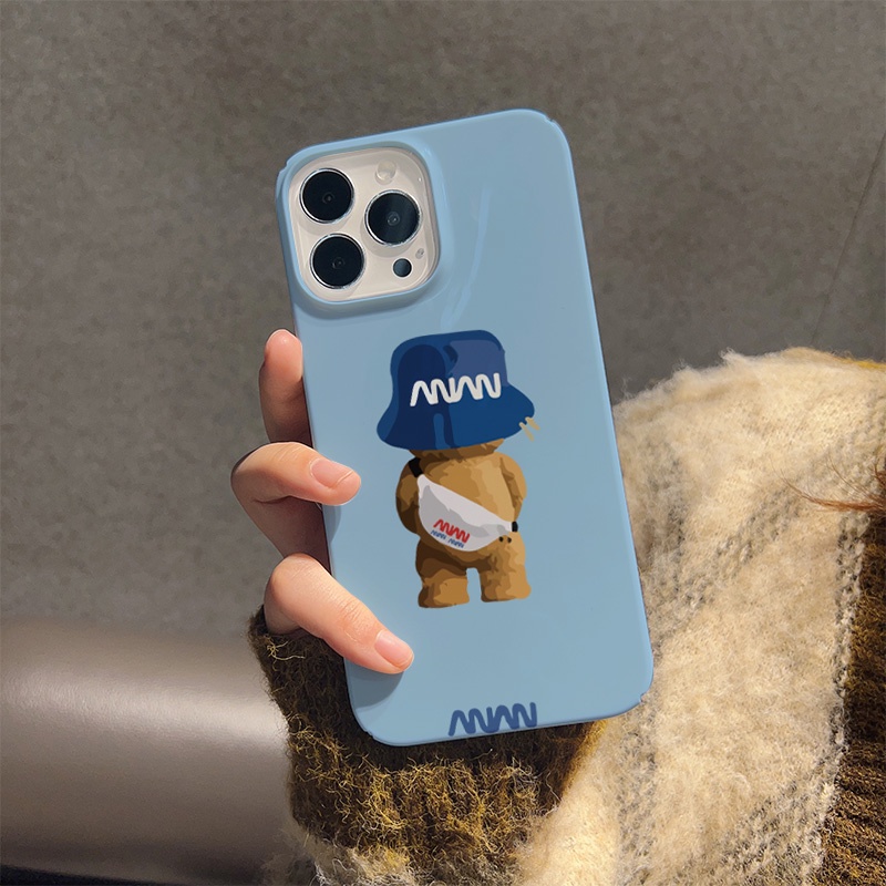 Ốp Điện Thoại Cứng Chống Sốc In Hình Gấu NASA Cho iphone 14 pro Max 11 13 12 7Plus 8 X XS Max