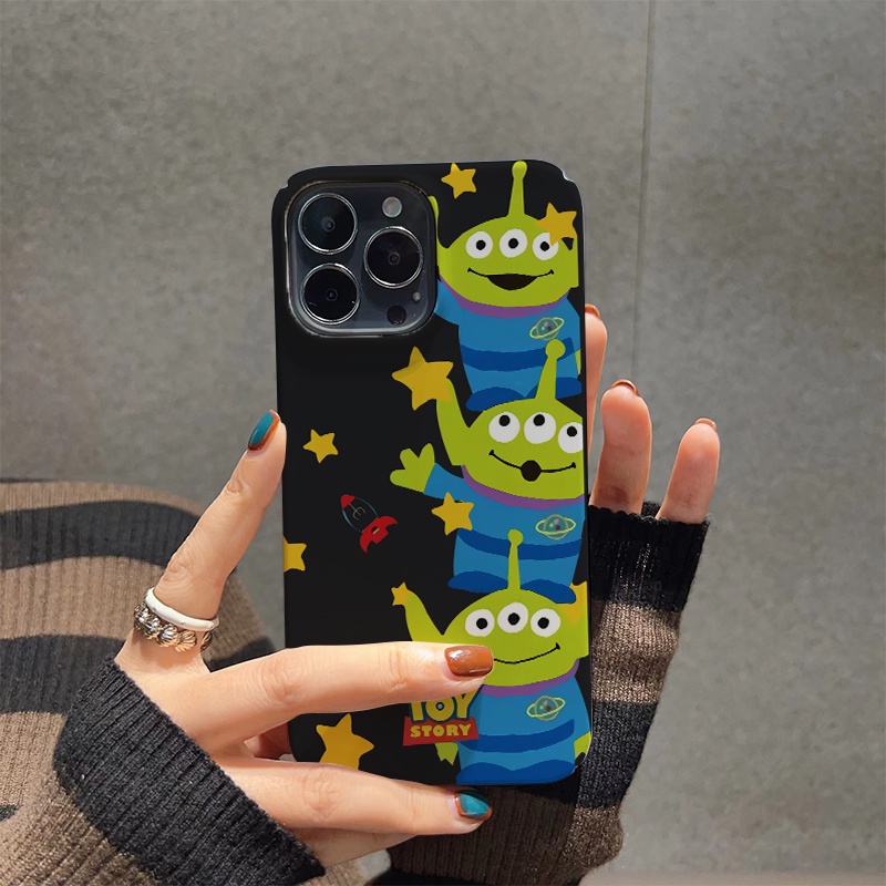 Ốp Điện Thoại Cứng Chống Sốc In Hình Người Ngoài Hành Tinh Hoạt Hình Cho iphone 14 pro Max 11 13 12 7Plus 8 X XS Max