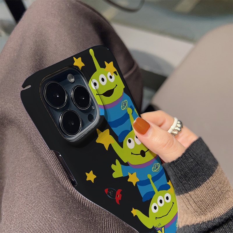 Ốp Điện Thoại Cứng Chống Sốc In Hình Người Ngoài Hành Tinh Hoạt Hình Cho iphone 14 pro Max 11 13 12 7Plus 8 X XS Max