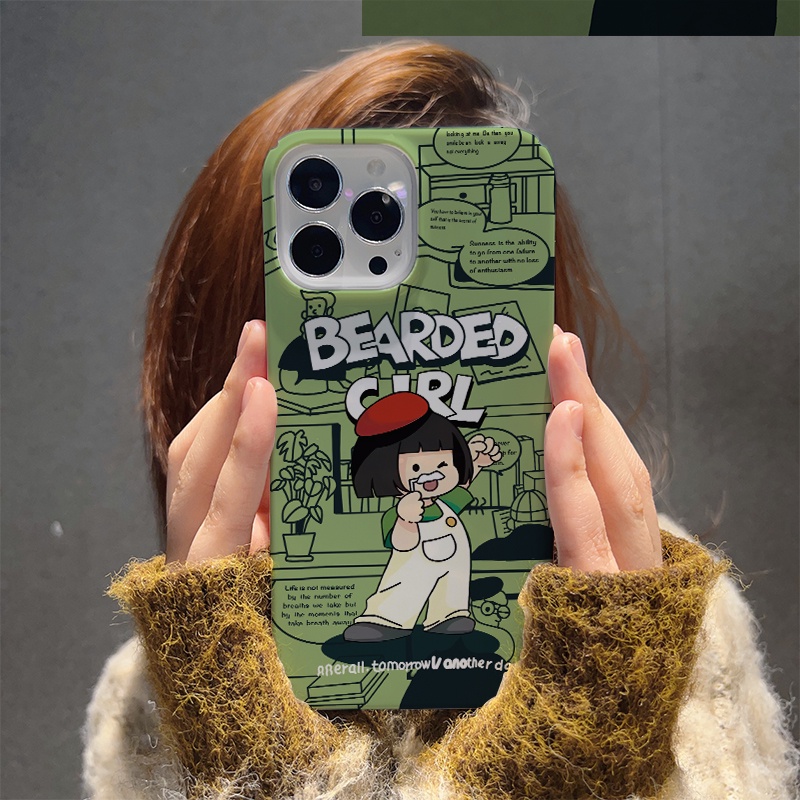 Ốp Điện Thoại Cứng Chống Sốc In Hình Cô Gái Dễ Thương Cho iphone 14 pro Max 11 13 12 7Plus 8 X XS Max