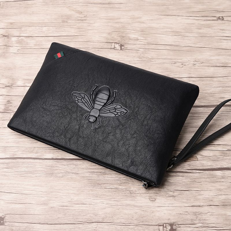 Túi xách nam Túi xách da mềm Túi xách nam Túi xách nam công suất lớn Giải trí kinh doanh thời trang Túi xách thanh niên