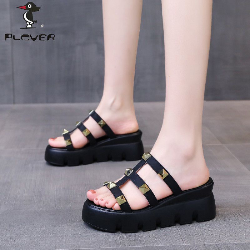 Dép Sandal Đế Xuồng Dày Dặn Phong Cách Thời Trang Pháp Dành Cho Nữ