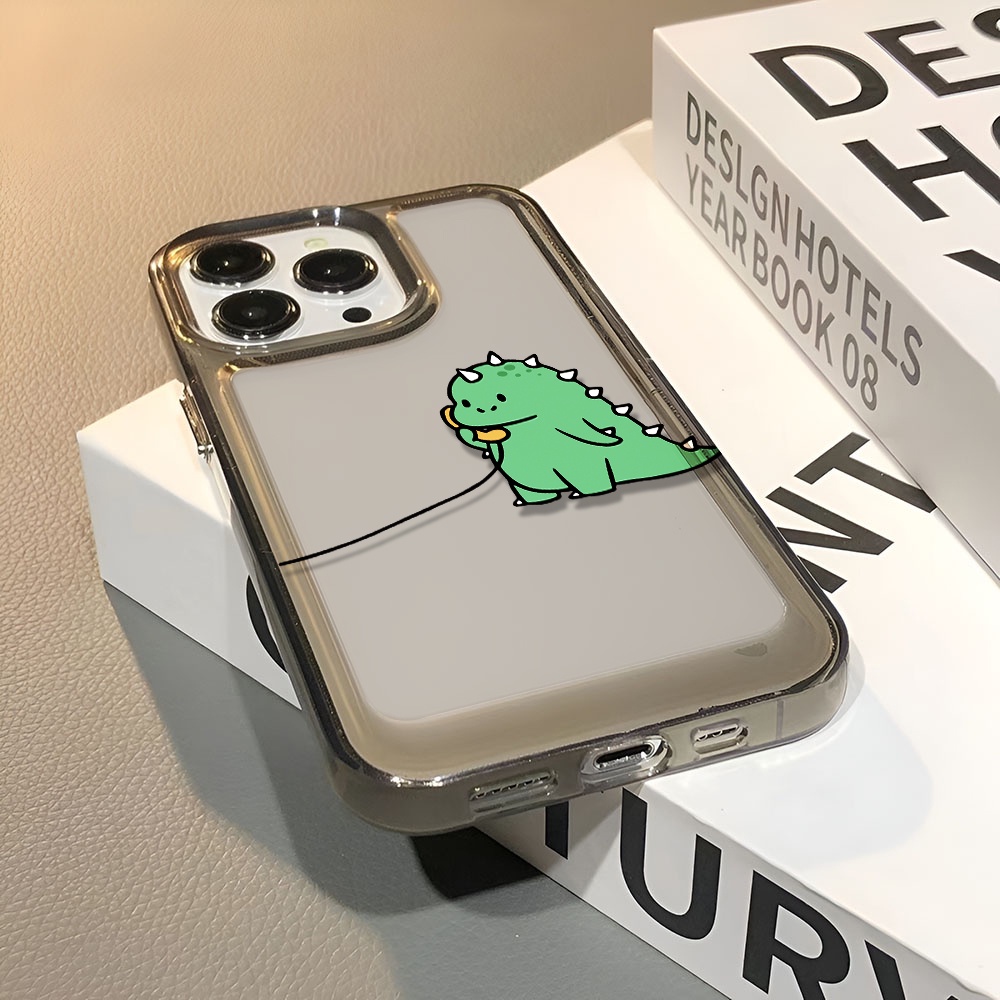 Ốp Điện Thoại Trong Suốt Hình Khủng Long Cho iphone 14 pro max 11 13 12 7 8 Plus X XR XSMax