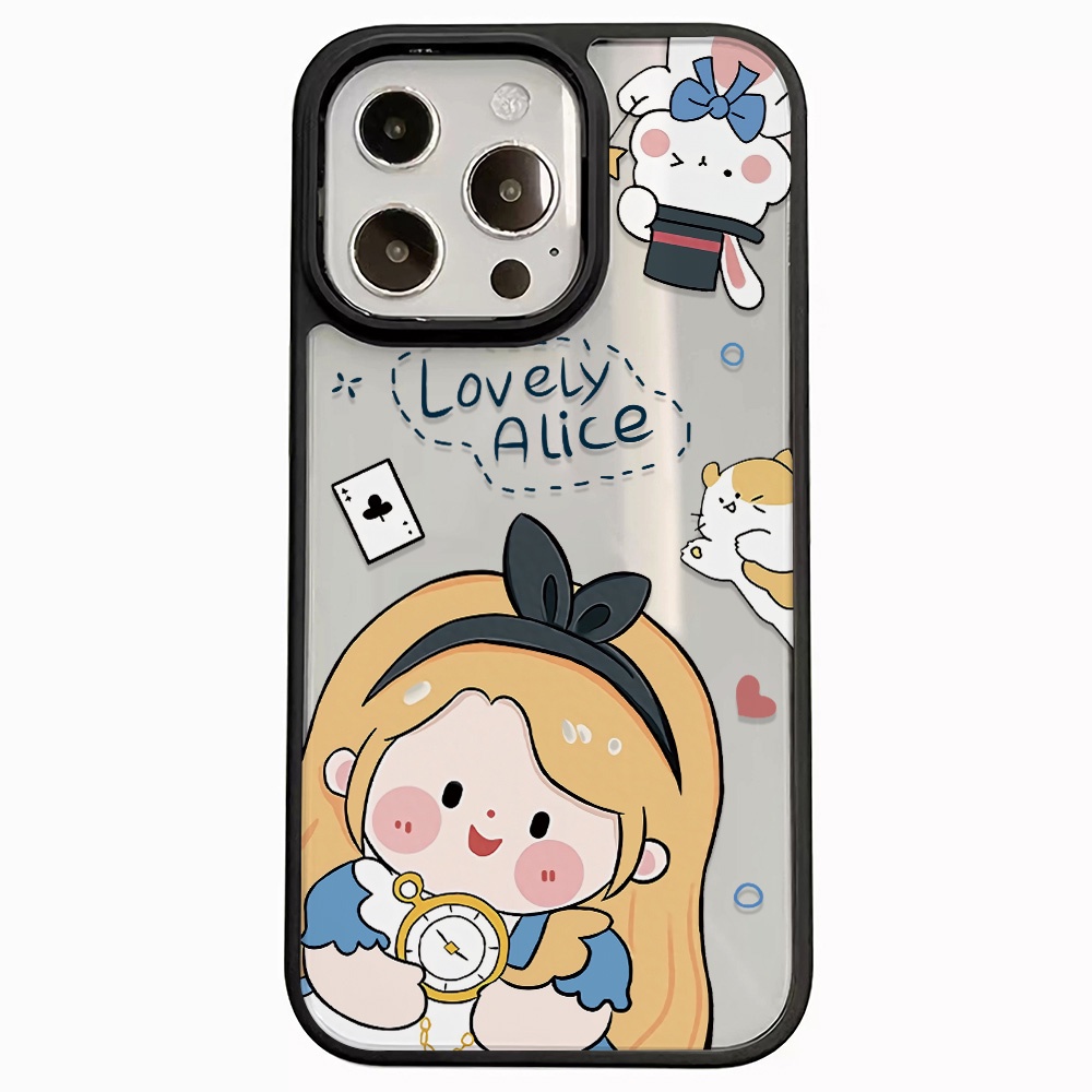 Ốp Điện Thoại Nhựa Acrylic Cứng Trong Suốt Hình Công Chúa Cho iphone 14 pro Max 11 13 12 7Plus 8 X XS Max