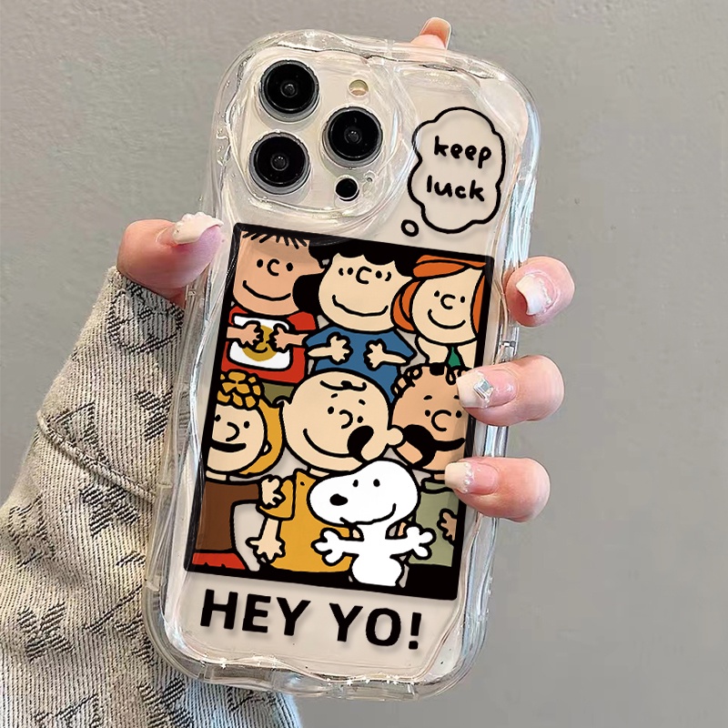 Ốp Điện Thoại Dẻo Trong Suốt Họa Tiết Hoạt Hình Snoopy Dễ Thương Cho iphone 14 pro Max 11 13 12 7Plus 8 X XS Max