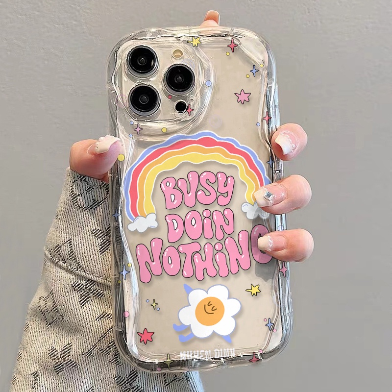 Ốp Điện Thoại Mềm Trong Suốt Họa Tiết Hoa Cầu Vồng Cho iphone 14 pro Max 11 13 12 7Plus 8 X XS Max