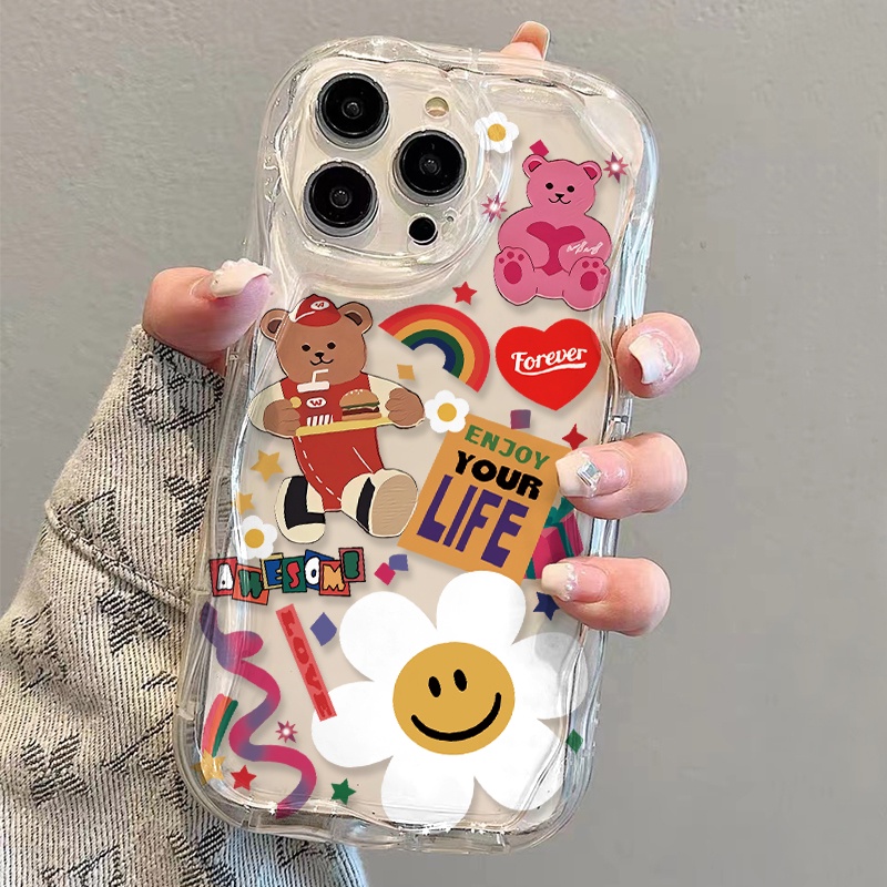 Ốp Điện Thoại Mềm Trong Suốt Họa Tiết Hoa Hướng Dương Cho iphone 14 pro Max 11 13 12 7Plus 8 X XS Max