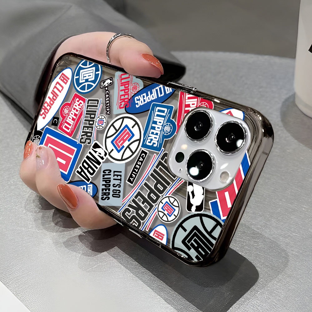 Ốp Điện Thoại Trong Suốt In Logo NBA Cho iphone 14 pro max 11 13 12 7 8 Plus X XR XSMax