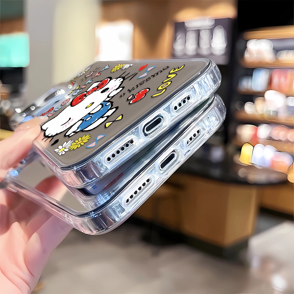 Ốp Điện Thoại Họa Tiết Hello Kitty Cho iphone 14 pro max 11 12 13 8 7 Plus X XR XSMax
