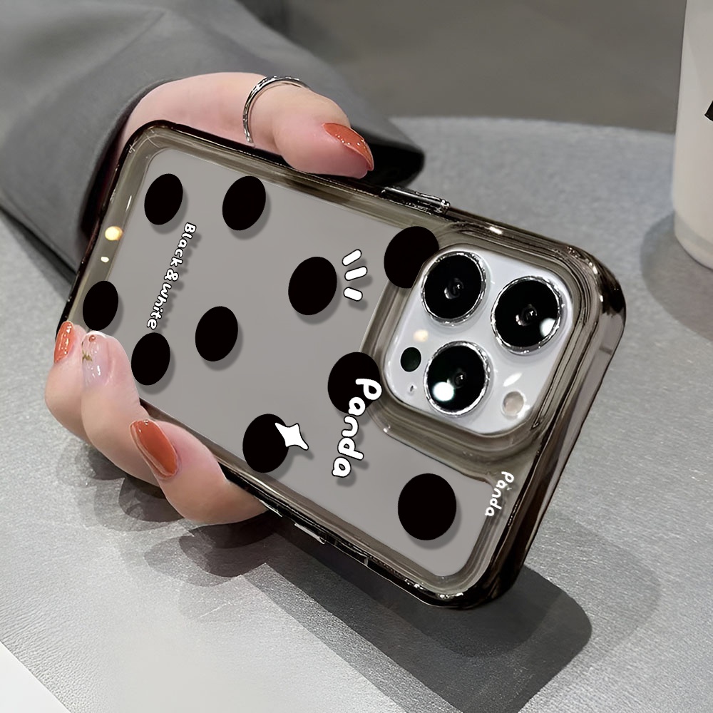 Ốp Điện Thoại Trong Suốt Họa Tiết Chấm Tròn Cho iphone 14 pro max 11 13 12 7 8 Plus X XR XSMax