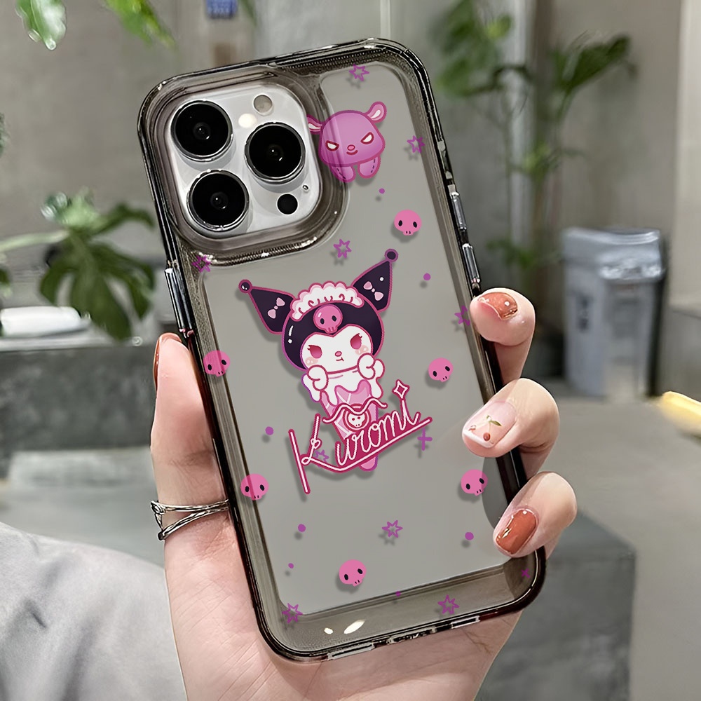 Ốp Điện Thoại Trong Suốt In Hình Kuromi Cho iphone 14 pro max 11 13 12 7 8 Plus X XR XSMax