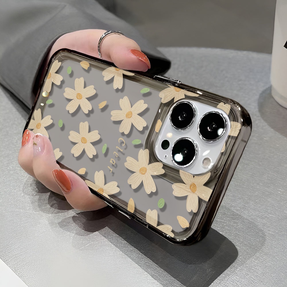 Ốp Điện Thoại Trong Suốt In Hình Hoa Cho iphone 14 pro max 11 13 12 7 8 Plus X XR XSMax