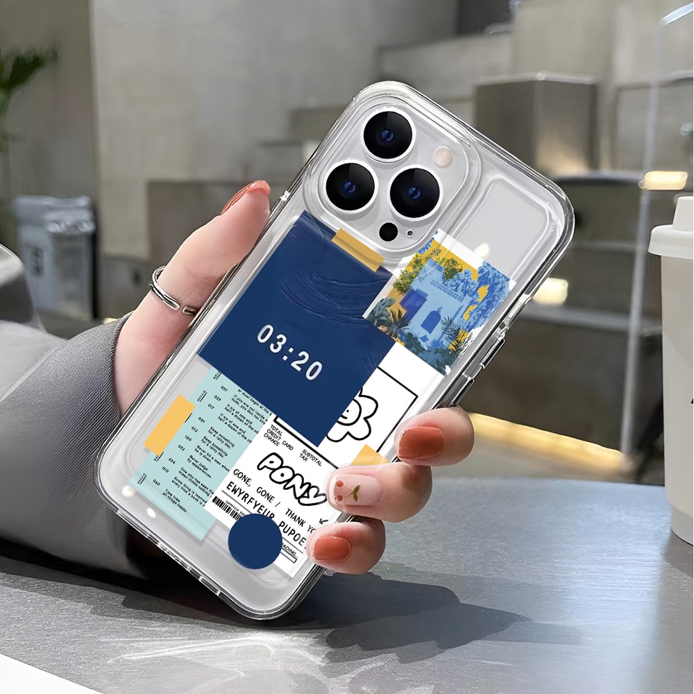 Ốp Điện Thoại Trong Suốt Họa Tiết Không Gian Thời Trang Cho iphone 14 pro max 11 13 12 7 8 Plus X XR XSMax