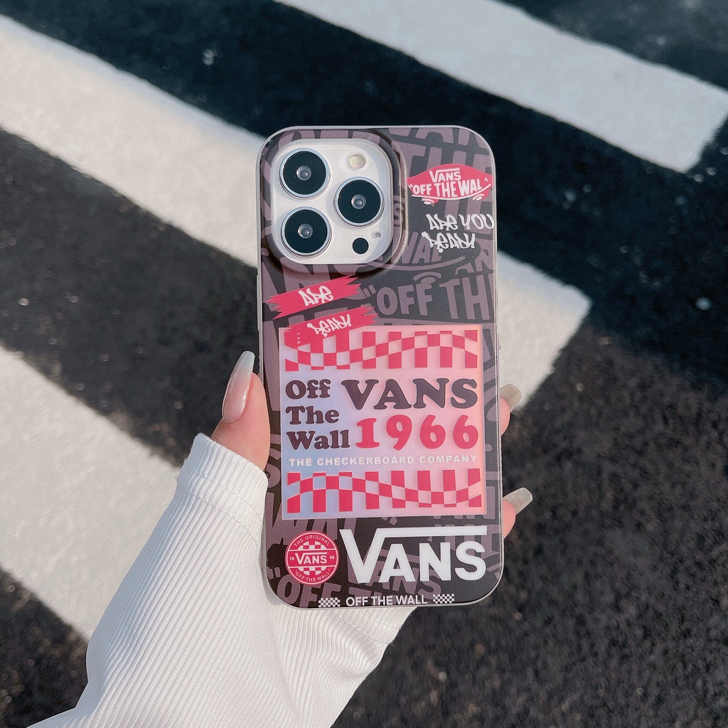 Ốp Điện Thoại IMD Họa Tiết Kẻ Sọc In Chữ Thời Trang Cho IPhone 14promax 14pro 14 13promax 12