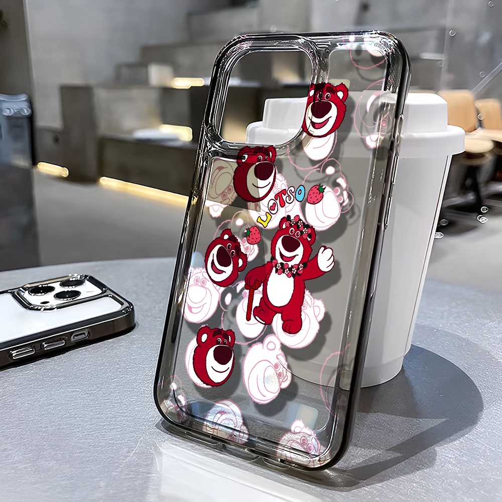 Ốp Điện Thoại Trong Suốt Chống Sốc Hình Lotso Cho iphone 14 pro max 11 13 12 7 8 Plus X XR XSMax