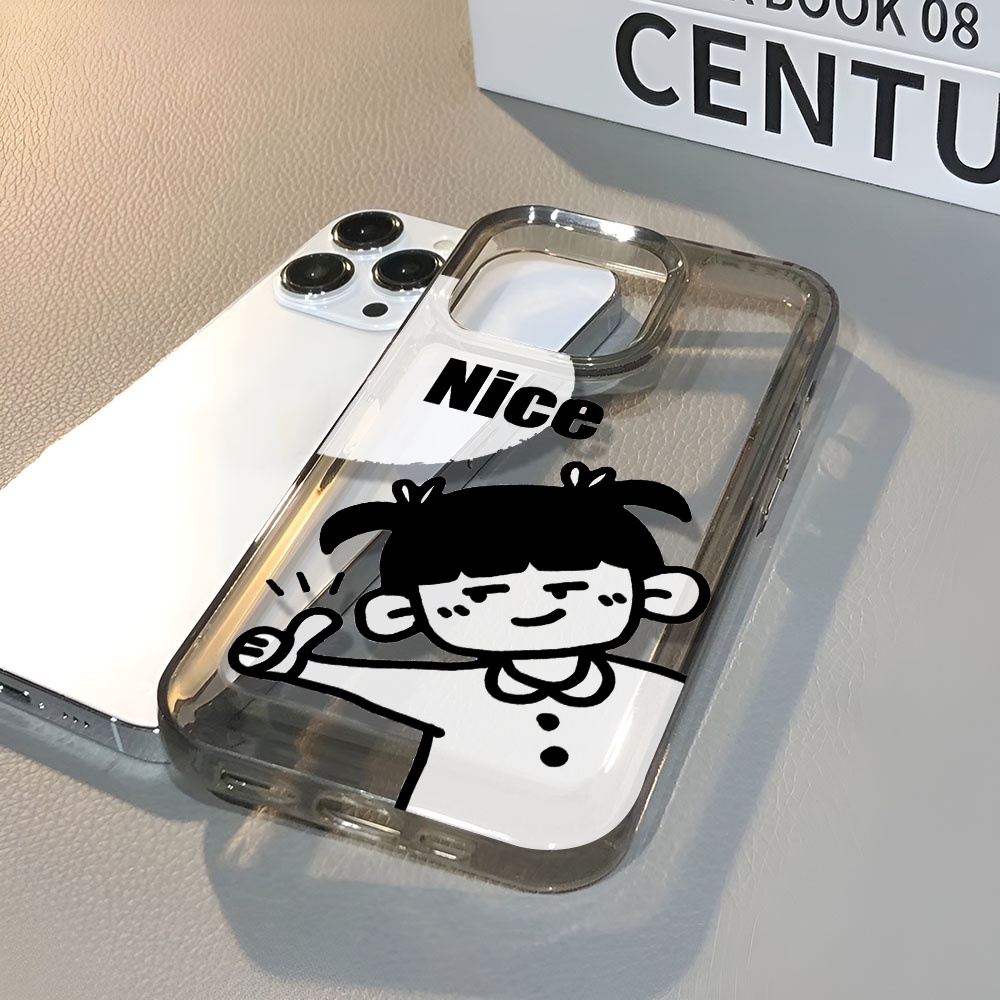 Ốp Điện Thoại Trong Suốt Chống Sốc In Hoạt Hình Cho iphone 14 pro max 11 13 12 7 8 Plus X XR XSMax