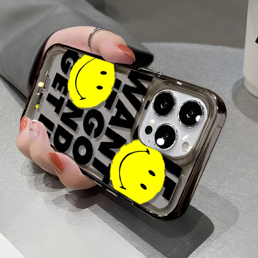 Ốp Điện Thoại Trong Suốt Chống Sốc In Hình Biểu Tượng Cảm Xúc Cho iphone 14 pro max 11 13 12 7 8 Plus X XR XSMax