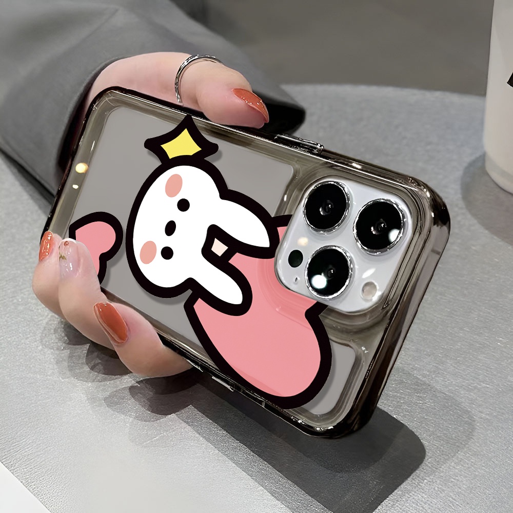 Ốp Điện Thoại Trong Suốt Chống Sốc In Hình Thỏ Hoạt Họa Cho iphone 14 pro max 11 13 12 7 8 Plus X XR XSMax