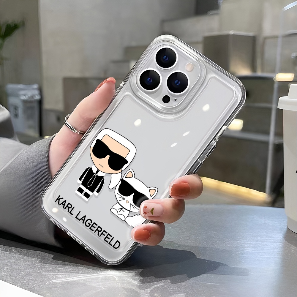 Ốp Điện Thoại Trong Suốt Chống Sốc In Hình Mèo Hoạt Hình Cho iphone 14 pro max 11 13 12 7 8 Plus X XR XSMax