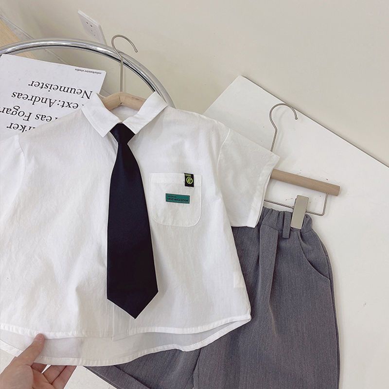 Set Đồ Thể Thao Hai Món Phong Cách Hàn Quốc Thời Trang Mùa Hè 2023 Cho Bé Trai