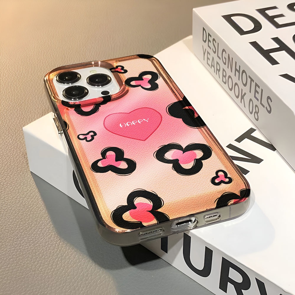 Ốp Điện Thoại Trong Suốt Chống Sốc In Hình Hoa Hồng Cho iphone 14 pro max 11 13 12 7 8 Plus X XR XSMax