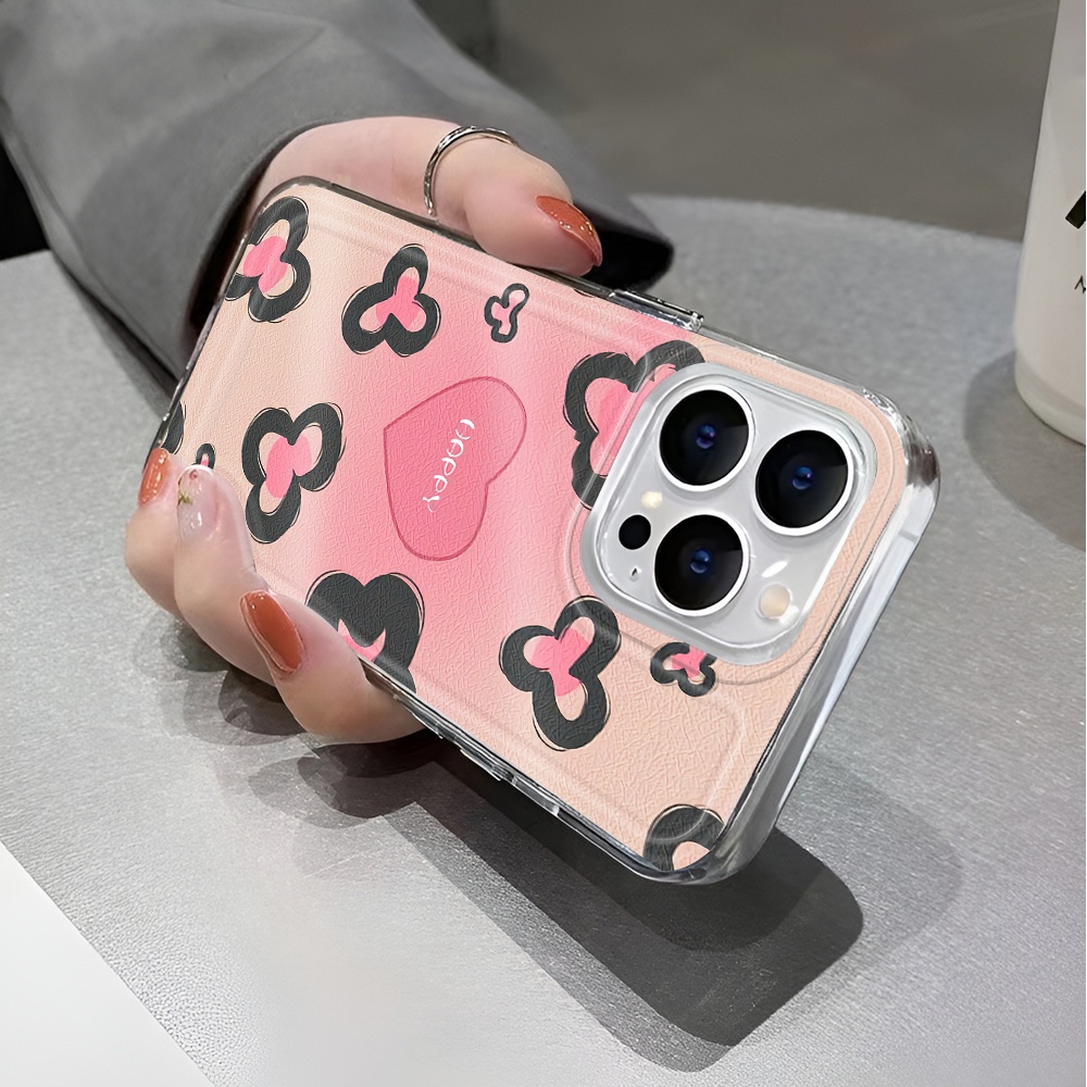 Ốp Điện Thoại Trong Suốt Chống Sốc In Hình Hoa Hồng Cho iphone 14 pro max 11 13 12 7 8 Plus X XR XSMax